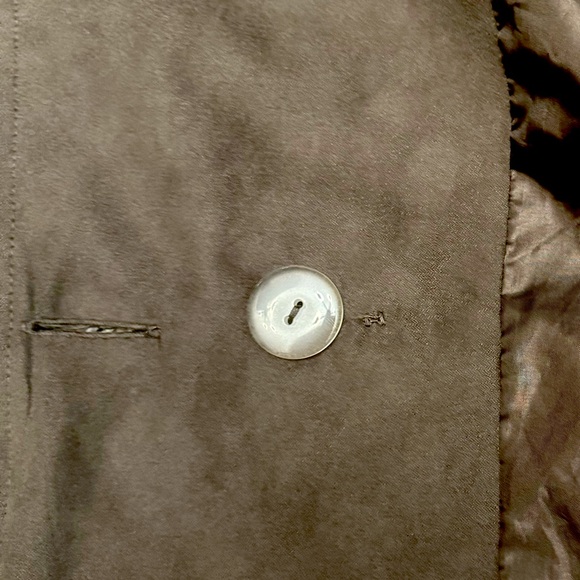Luii Anthropologie soft faux suede double breasted lined jacket. Women's size L - Picture 7 of 15